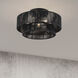 Florell 3 Light 18 inch Black Semi Flush Mount Ceiling Light, Large
