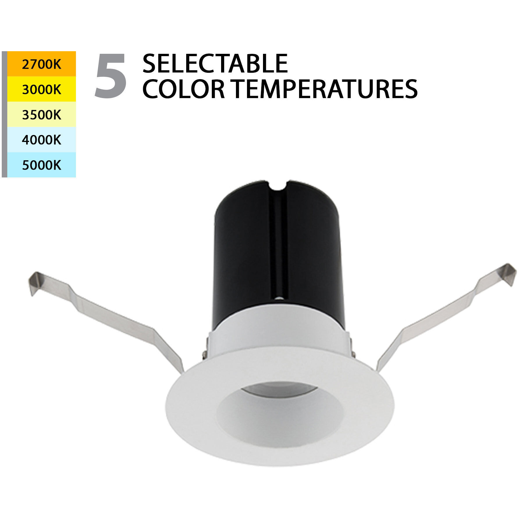 Ion LED White Recessed Lighting in 2700-3000-3500-4500-5000K, WAC Limited