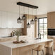 Lenora 5 Light 38.5 inch Matte Black Island Light Ceiling Light