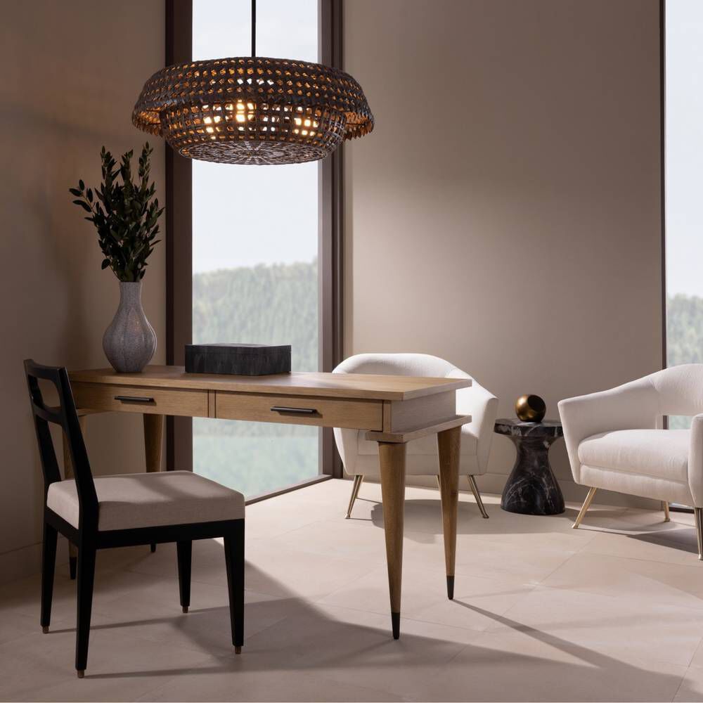 Valdez 3 Light 34 inch Dark Gray Washed Pendant Ceiling Light