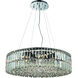 Maxime 12 Light 28 inch Chrome Dining Chandelier Ceiling Light in Royal Cut