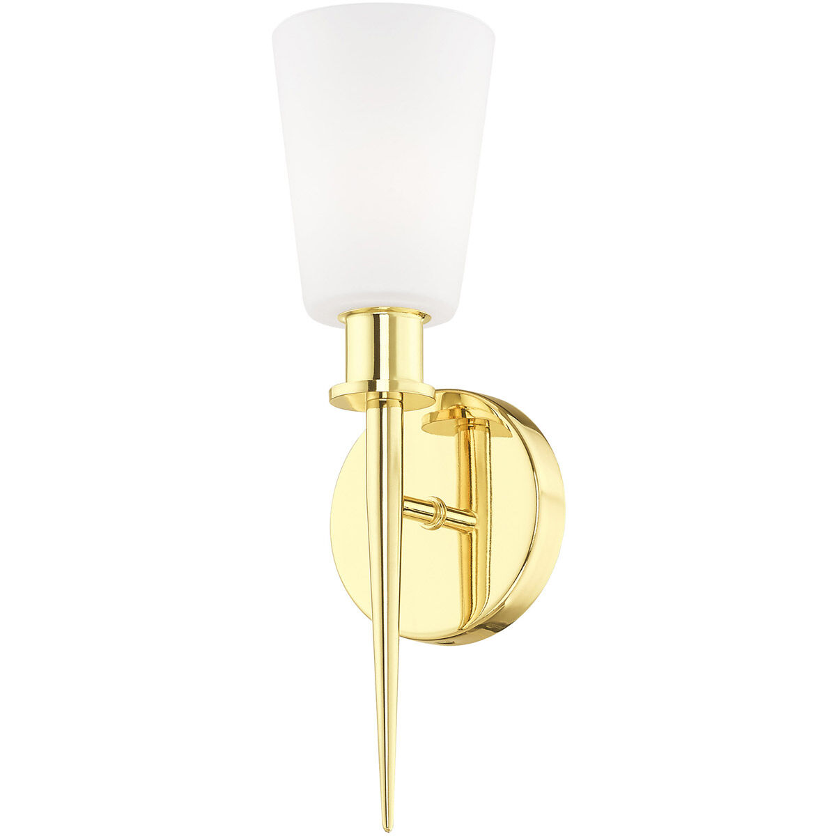 Witten 1 Light 4 inch Polished Brass ADA ADA Wall Sconce Wall Light