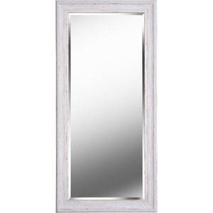Warren 65 X 31 inch Distressed White Wood Floor Mirror
