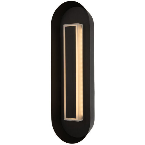 Prescott Outdoor LED 19 inch Matte Black Outdoor Wall Sconce