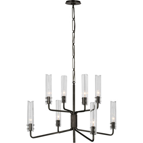 AERIN Casoria LED 32.25 inch Bronze Two-Tier Chandelier Ceiling Light, Medium