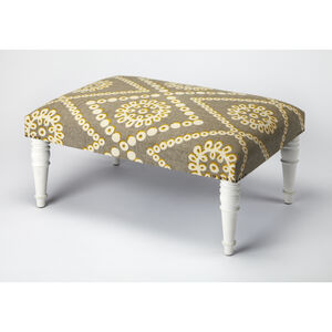 Accent Seating Lucinda Upholstered White Bench