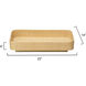 Utopia Natural and Antique Brass Footed Tray