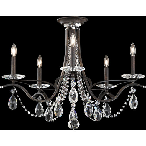 Vesca 5 Light 29 inch Heirloom Bronze Semi-Flush Mount Ceiling Light in Heritage