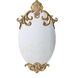 Anita 26.2 X 15 inch Marble Clear Gold Wall Mirror
