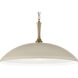 Delarosa 1 Light Greige and Champagne Bronze Pendant Ceiling Light