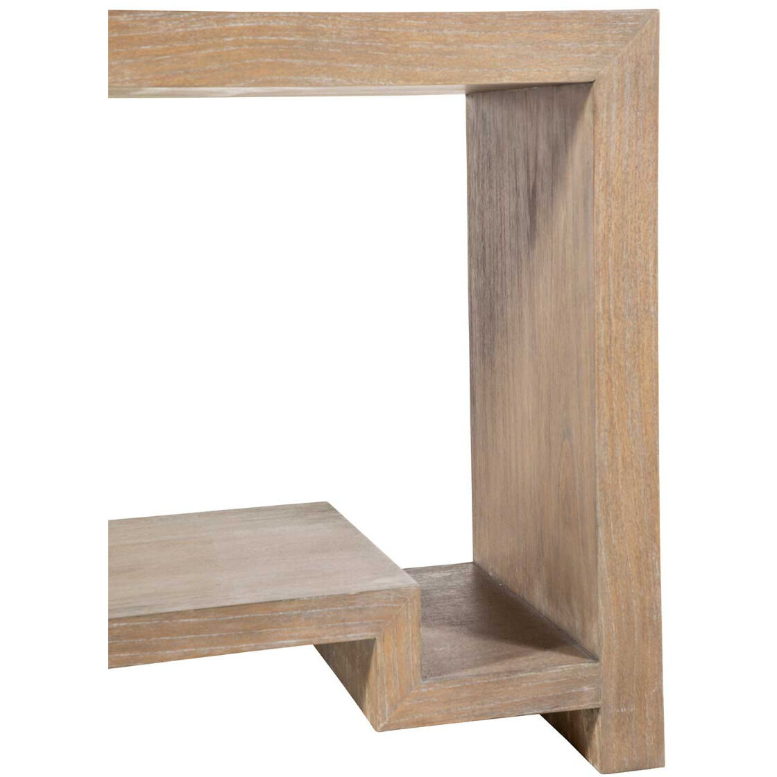 Emerson 68 X 18 inch Cerused Plateau Brown Console Table