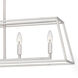 Prescott 5 Light 36 inch Brushed Nickel Island Light Ceiling Light