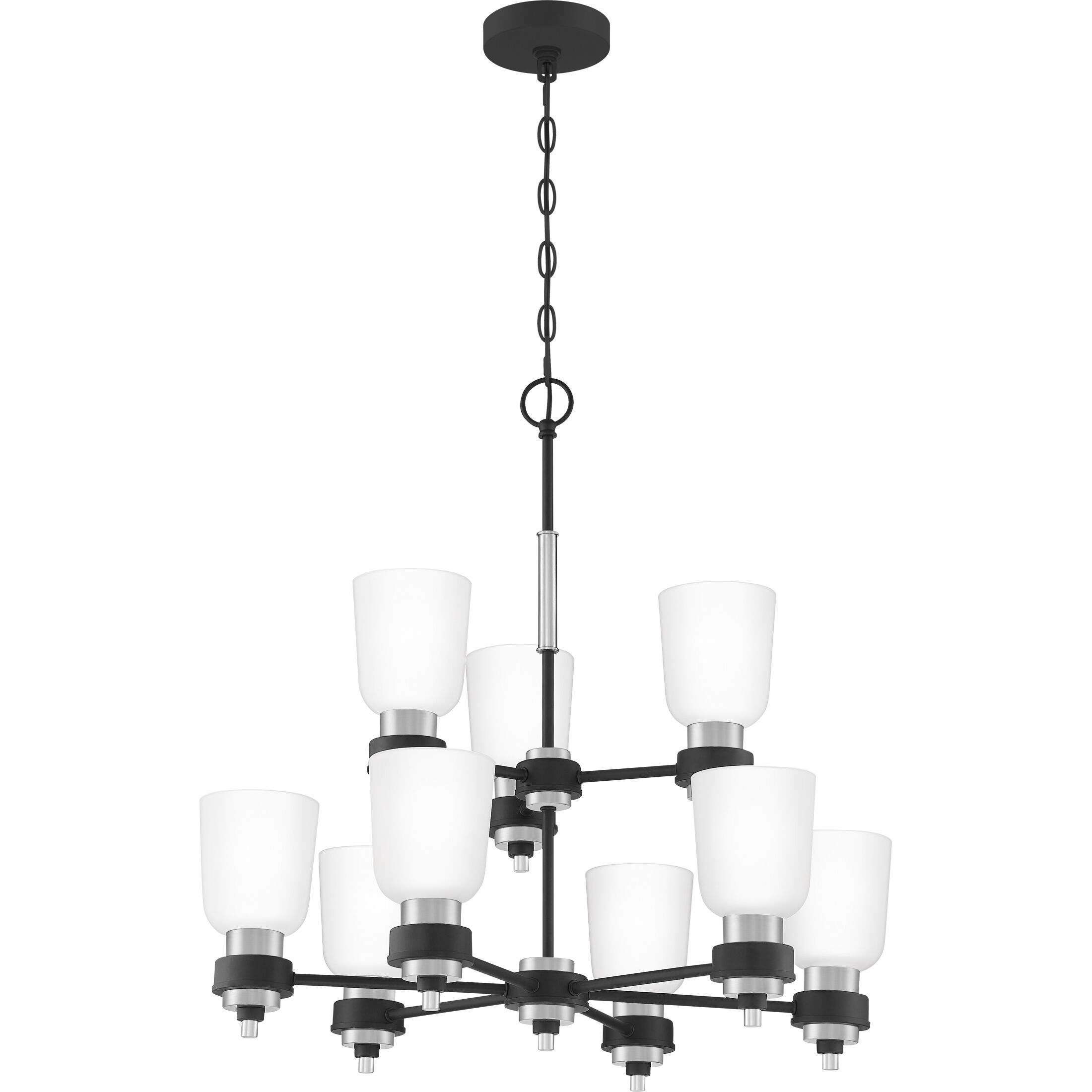 Conrad 9 Light 27 inch Brushed Nickel Chandelier Ceiling Light