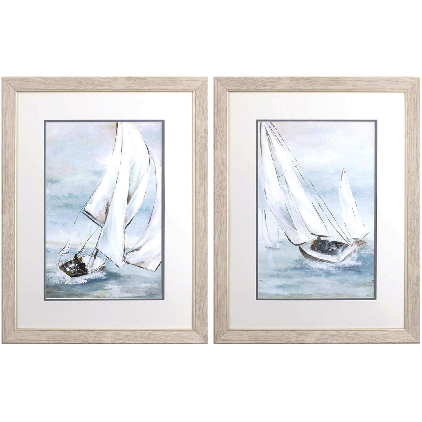 Waterside Blue and Green and Brown Framed Art, Propac