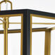 AH by Alexa Hampton Curt 3 Light 16 inch Midnight Black Lantern Chandelier Ceiling Light