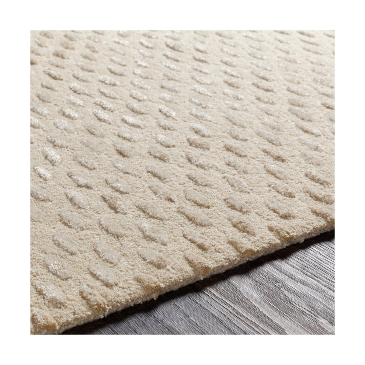 Atlantis 96 X 60 inch Cream/Beige Rugs, Rectangle