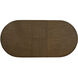Jamie 76 X 46 inch Brown Extension Dining Table