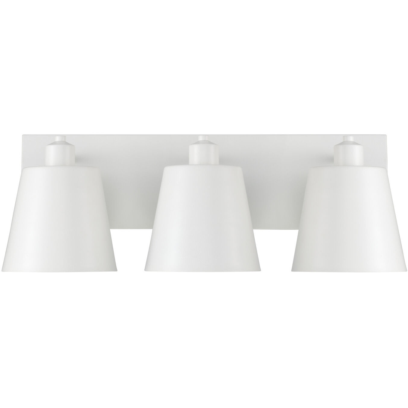 Alden 3 Light 24 inch Matte White Vanity Light Wall Light