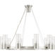 Midtown 10 Light 30 inch Brushed Nickel Chandelier Ceiling Light