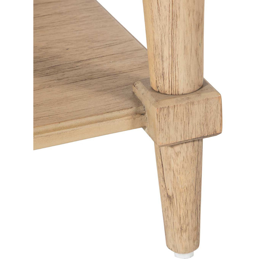 Nirvana 76.75 X 30.5 inch Brushed Blonde Natural Console Table