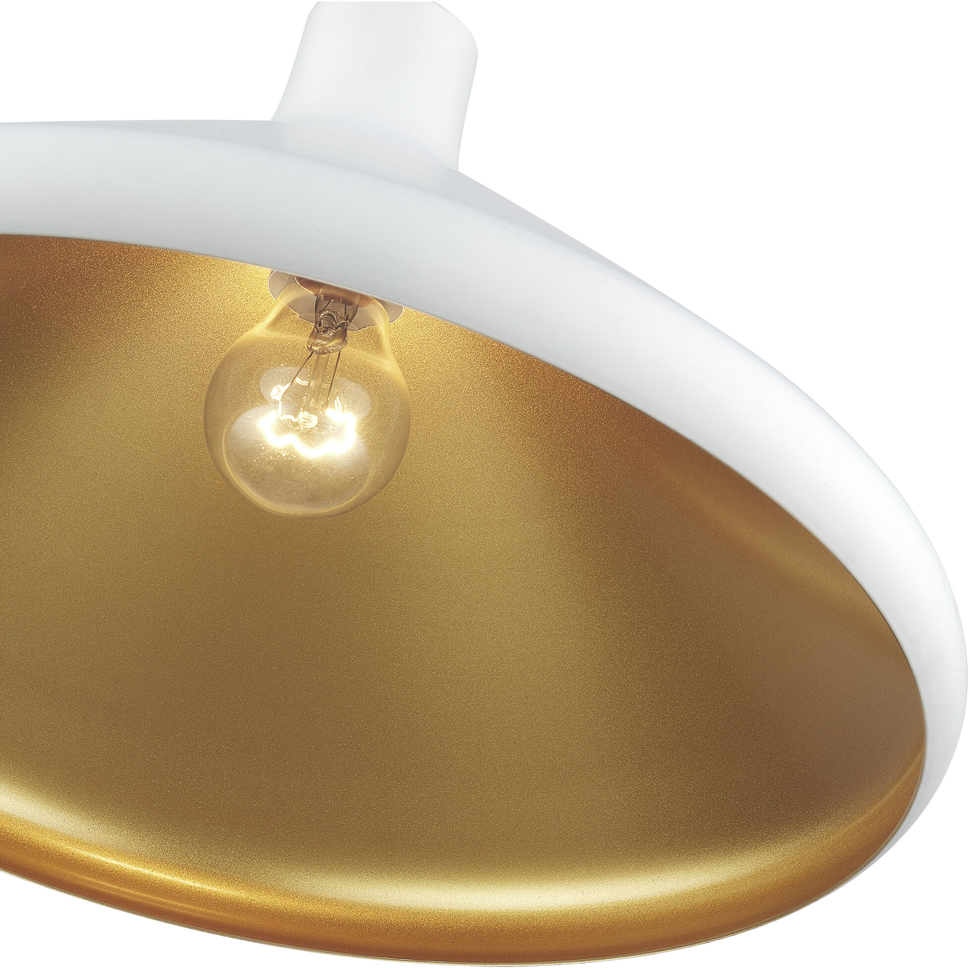 Geneva 1 Light 15.25 inch White with Brushed Nickel Accents Pendant Ceiling Light