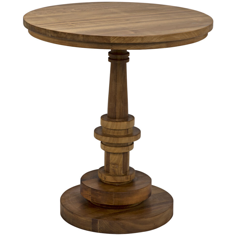 Comodo 28 X 25 inch Gold Teak Side Table