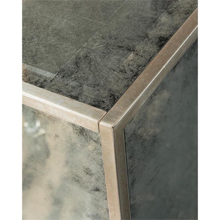 Falling Branch 88 inch Eglomise Reverse Hand Painted Credenza