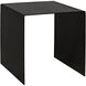 Yves 16 X 16 inch Matte Black Side Table, Small