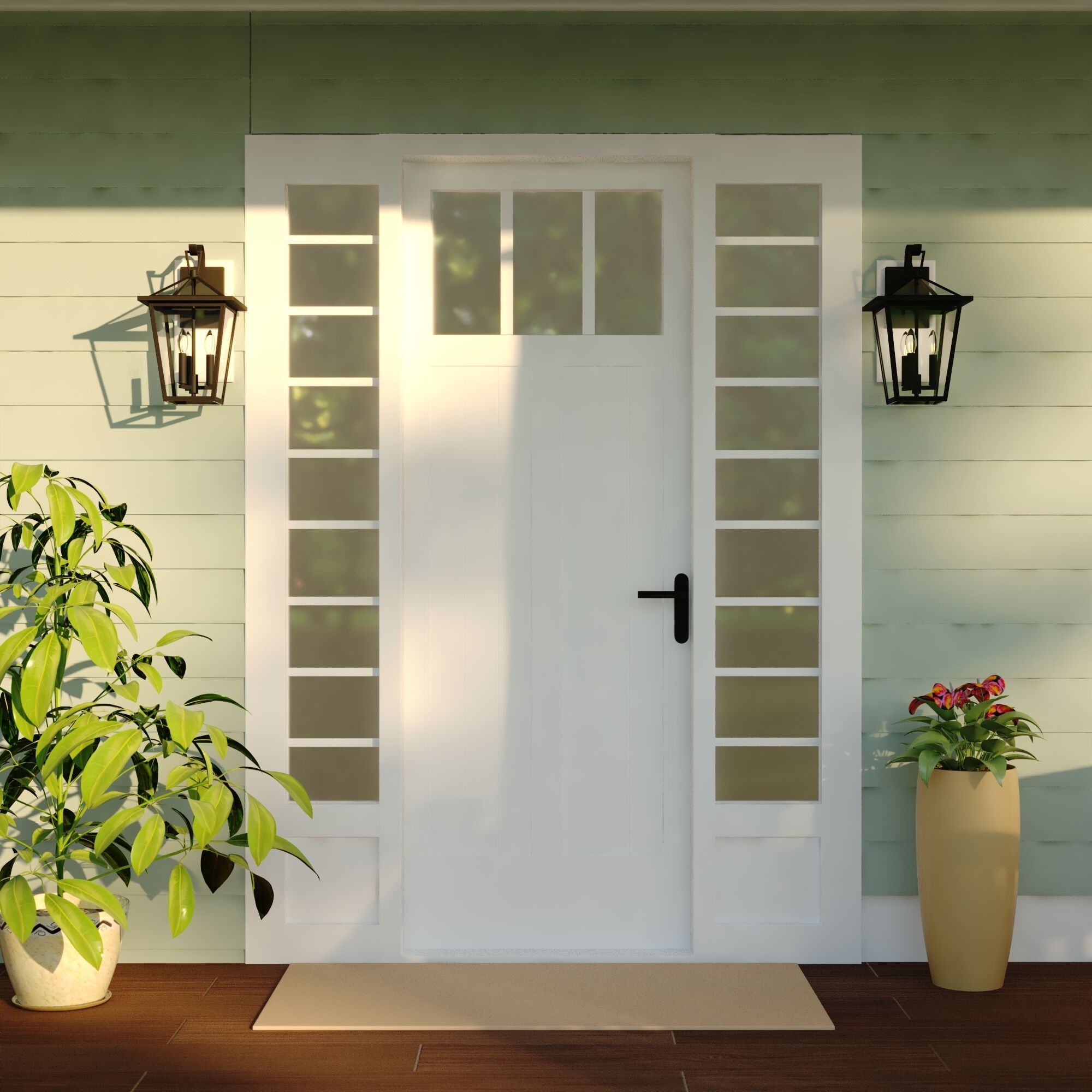 Derby LED 17.25 inch Matte Black Outdoor Wall