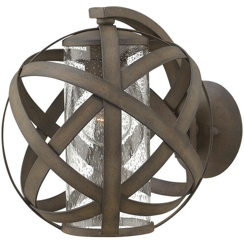 Carson Outdoor Wall Mount Lantern in Vintage Iron, Non-LED, Small