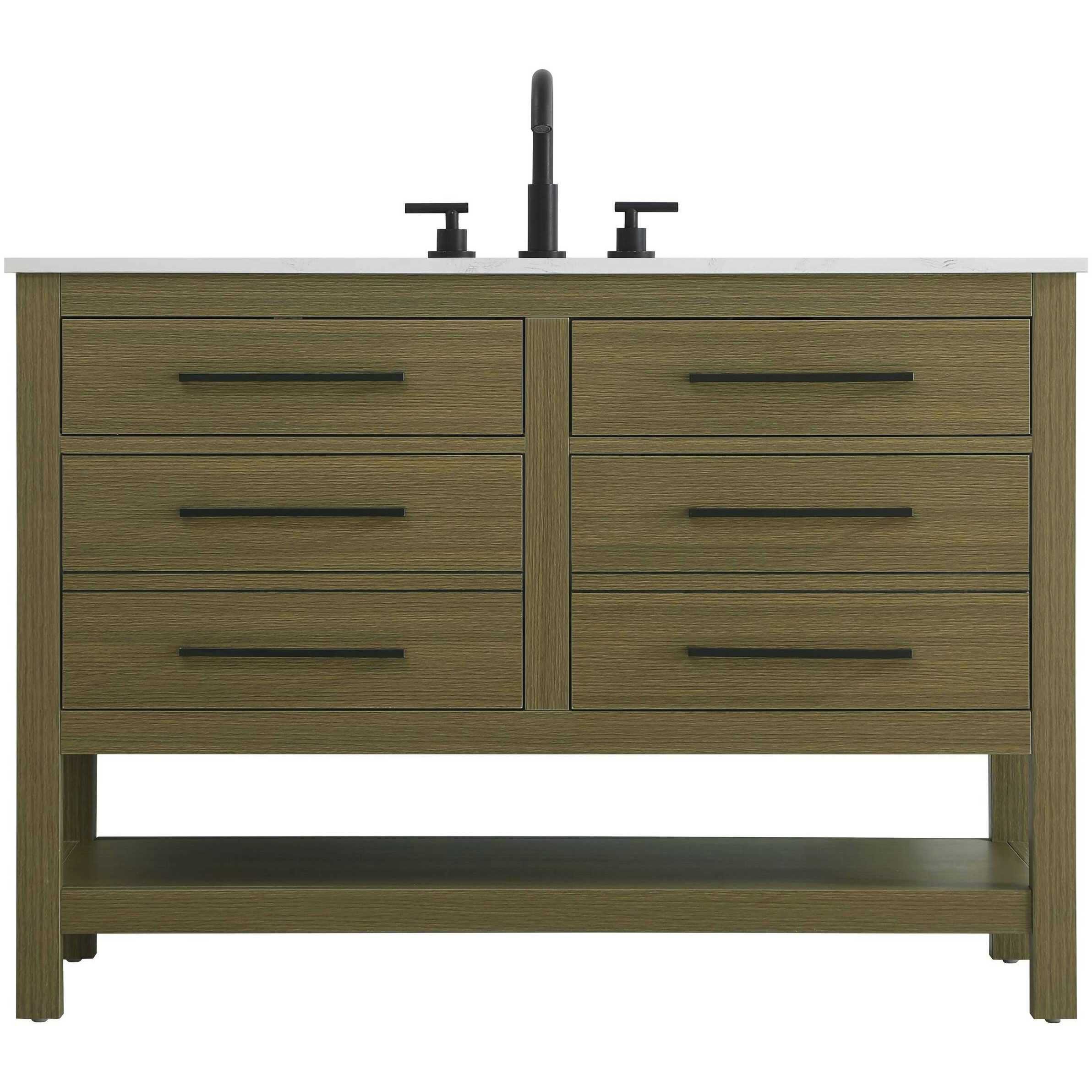 Karson 48 X 34 inch Chestnut Brown Bathroom Vanity Cabinet