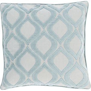 Alexandria 18 inch Aqua, Ice Blue Pillow Kit