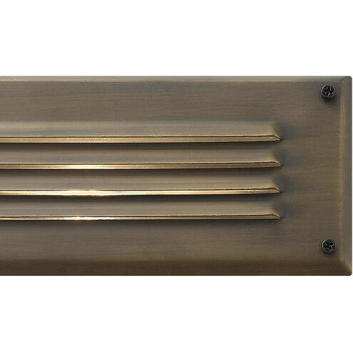 Hardy Island Louvered 12v 1.50 watt Matte Bronze Landscape Brick Light