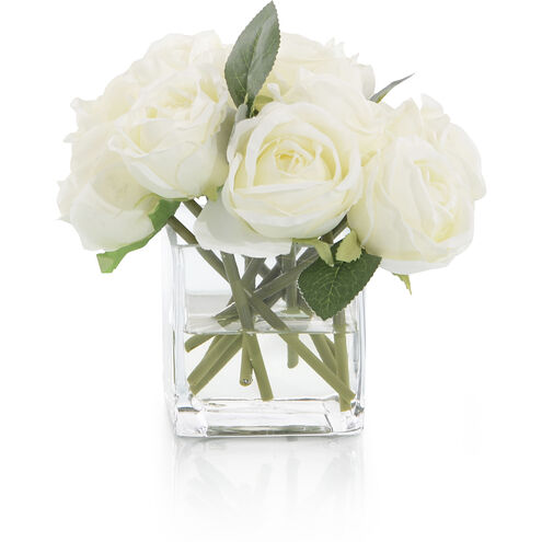 Leah White Decorative Flowers