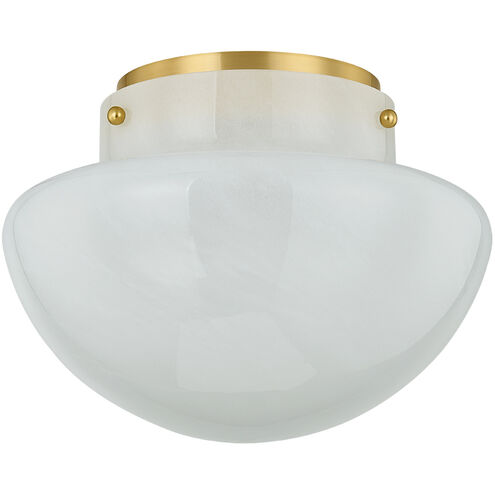 Lilou 1 Light 13 inch Aged Brass Flush Mount Ceiling Light