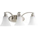 Joy 3 Light 22 inch Brushed Nickel Bath Vanity Wall Light