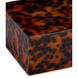 Faux Tortoise 10.5 inch Brown and Black Boxes, Set of 2