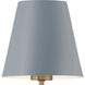 Xavier Bath Sconce Wall Light in Vibrant Gold and Blue