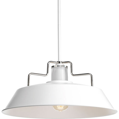 Archives 1 Light 18 inch White Pendant Ceiling Light