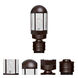 3151 Series 1 Light 13 inch Bronze Outdoor Post Mount, Costaluz