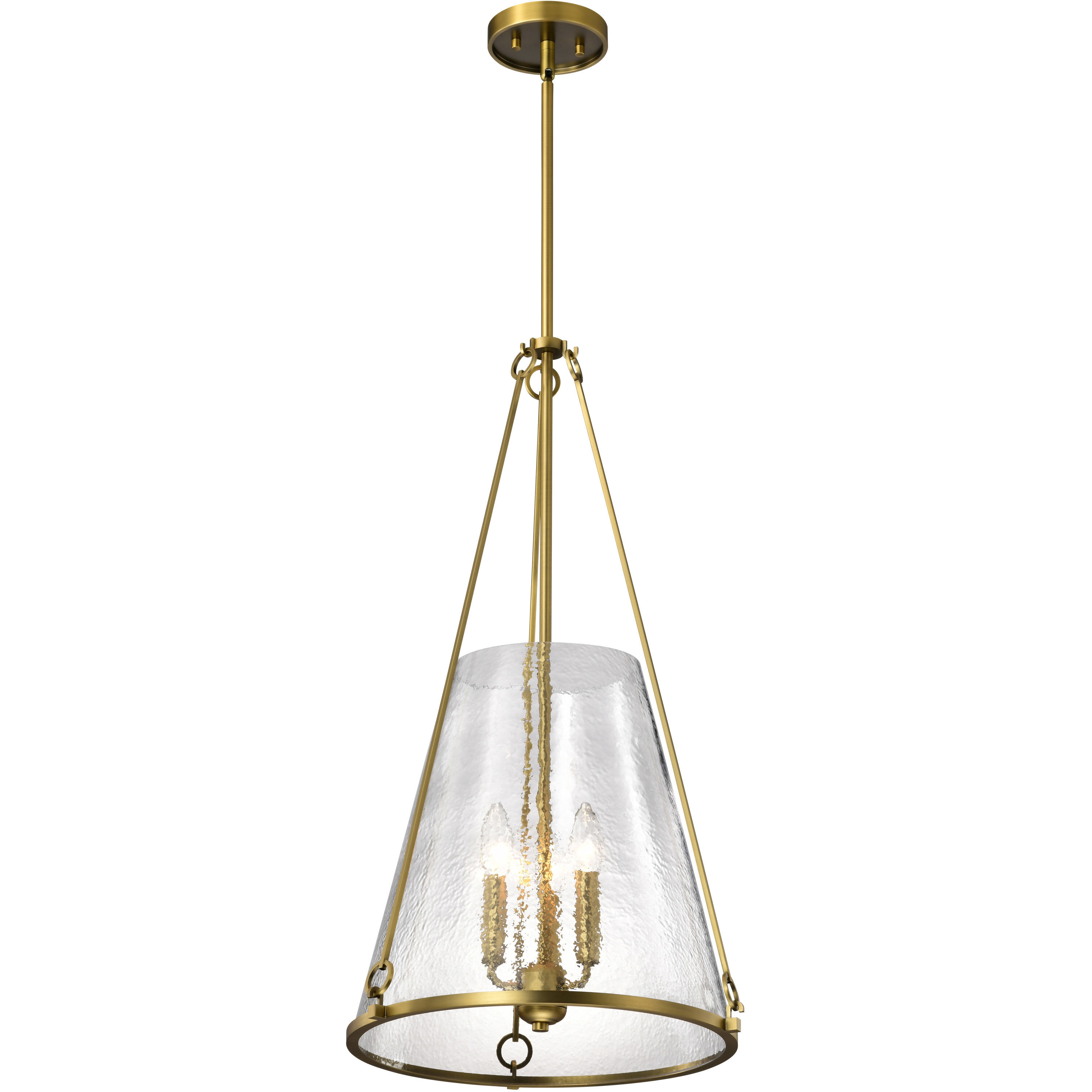 Valentine 16 inch Vintage Brass Pendant Ceiling Light
