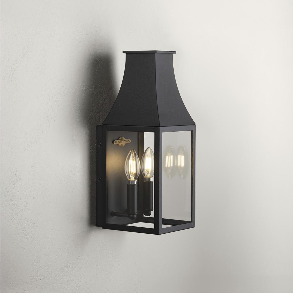 Radcliffe 2 Light 16 inch Black Outdoor Wall Lantern