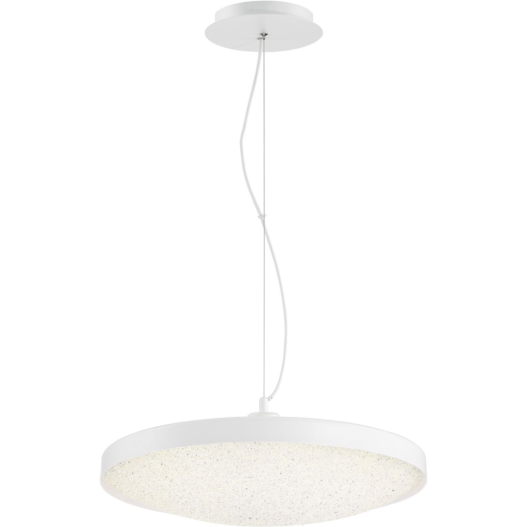 Sandstone LED 14 inch White Pendant Ceiling Light, Medium