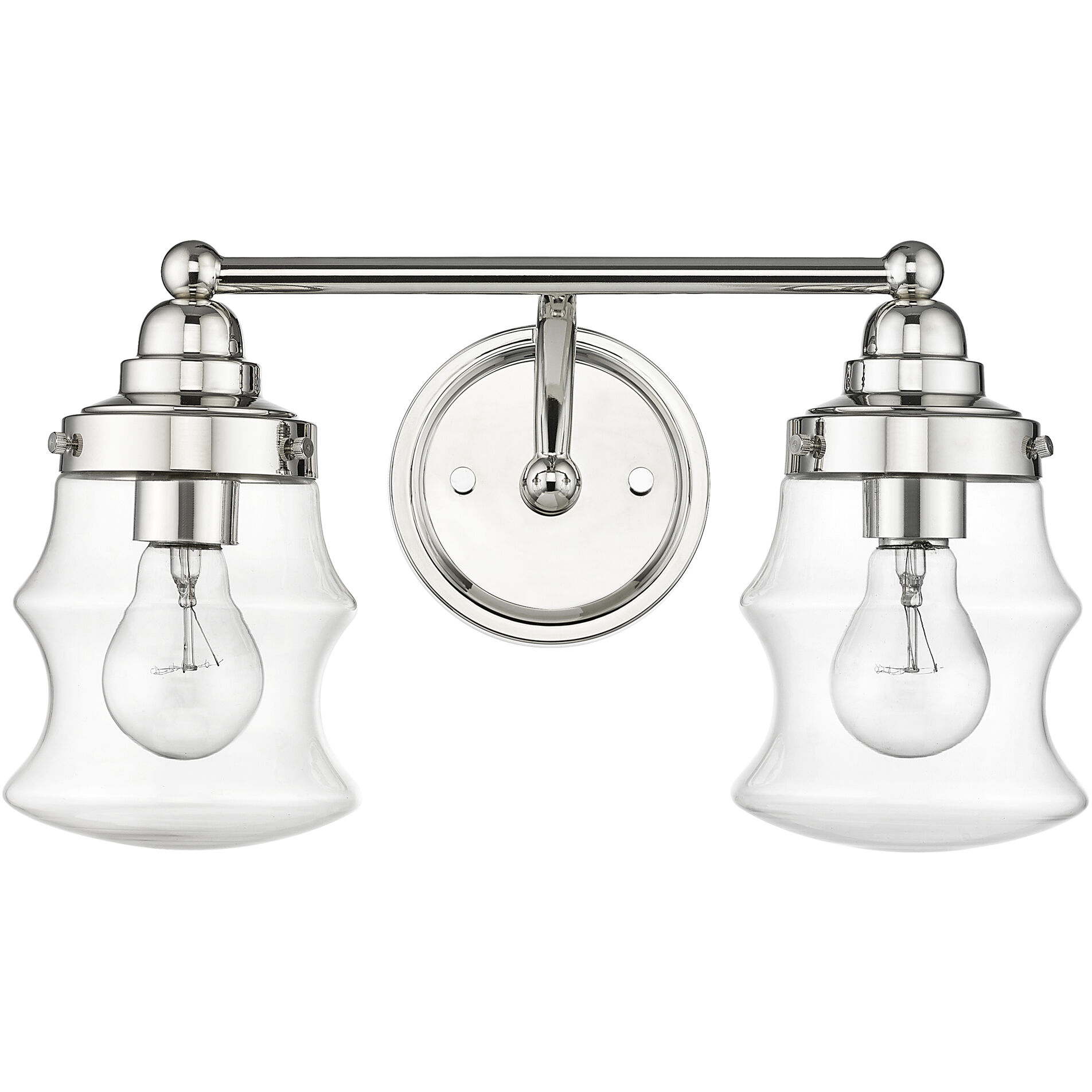 Keal 2 Light 16 inch Polished Nickel Vanity Light Wall Light