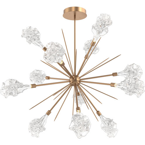 Blossom LED Novel Brass Chandelier Ceiling Light, Starburst