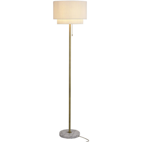 Burnaby 62.5 inch 100.00 watt Matte Brass Floor Lamp Portable Light