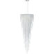 Chantant 6 Light Polished Stainless Steel Pendant Ceiling Light in Optic, Strand