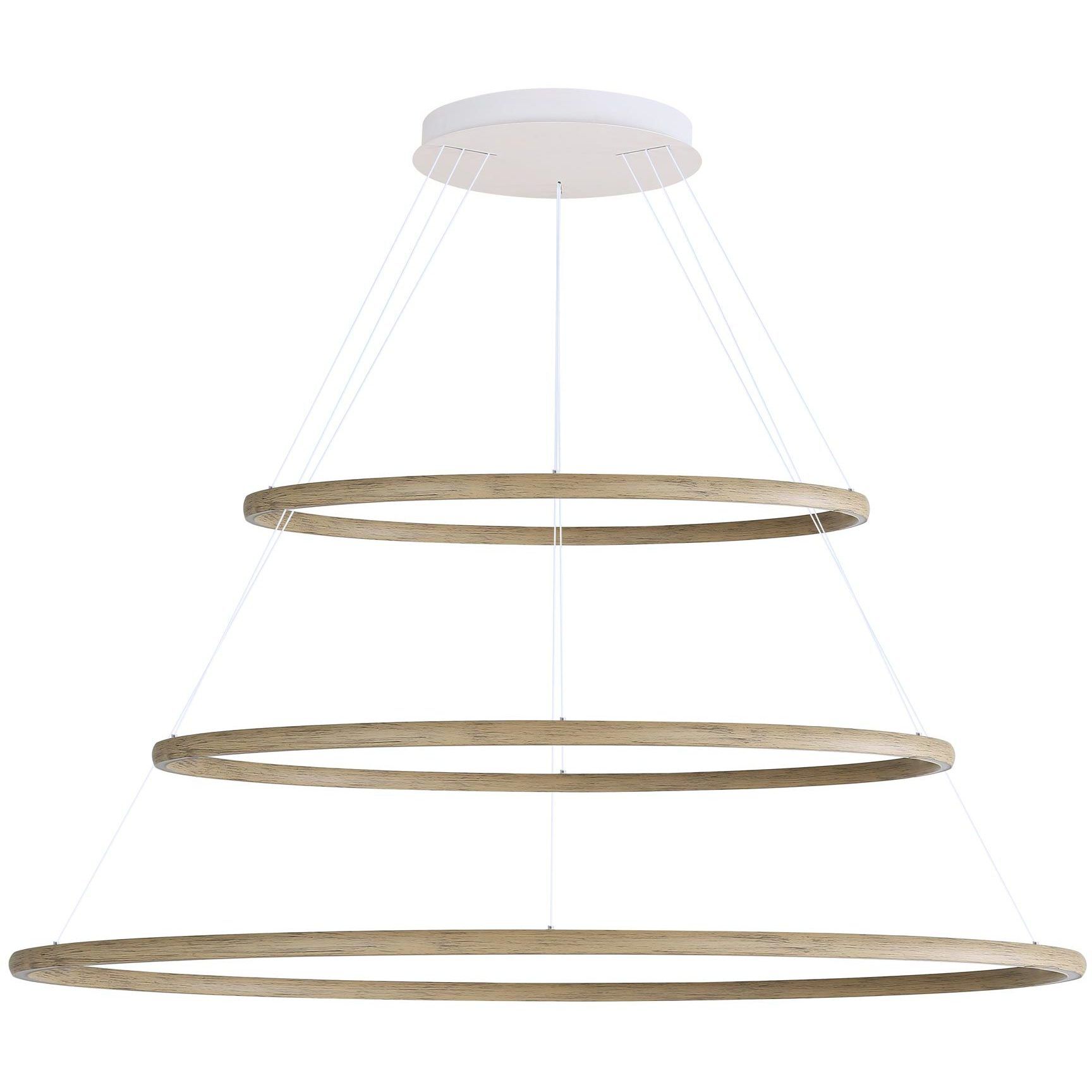 Veritas 59 inch 80.00 watt Driftwood Chandelier Ceiling Light, 3 Tier