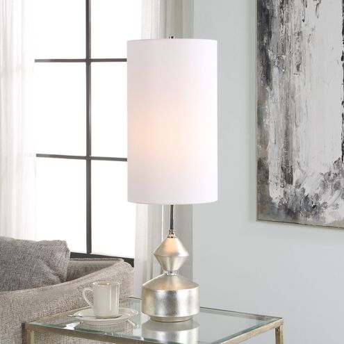 Vial 32.5 inch 150.00 watt Warm Silver and Polished Nickel with Crystal Buffet Lamp Portable Light