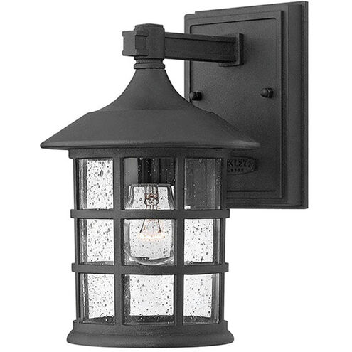 Freeport Outdoor Wall Mount Lantern in Black, Small